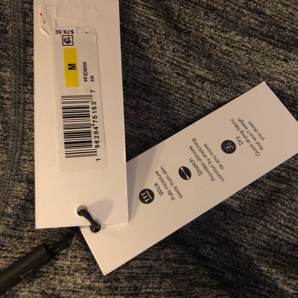 NWT Calvin Klein Performance Exercise Dress Sz XL Gray Black Heather Racerback - Picture 3 of 10